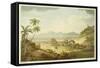 Arcos De Carioco, or Grand Aqueduct in Rio De Janeiro, Plate 5 from "A Voyage to Cochinchina"-William Alexander-Framed Stretched Canvas