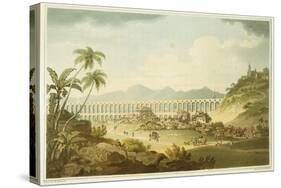 Arcos De Carioco, or Grand Aqueduct in Rio De Janeiro, Plate 5 from "A Voyage to Cochinchina"-William Alexander-Stretched Canvas