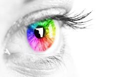 Colorful Eye-Arcoss-Stretched Canvas