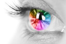 Colorful Eye-Arcoss-Mounted Photographic Print