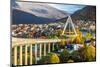 Arctic Cathedral in Tromso City in Northern, Norway - Architecture Background-Mikhail Varentsov-Mounted Photographic Print