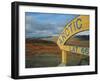 Arctic Circle Crossing Point on Road Across Tundra, Dempster Highway, Yukon, Canada-Anthony Waltham-Framed Photographic Print