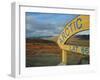 Arctic Circle Crossing Point on Road Across Tundra, Dempster Highway, Yukon, Canada-Anthony Waltham-Framed Photographic Print