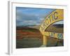 Arctic Circle Crossing Point on Road Across Tundra, Dempster Highway, Yukon, Canada-Anthony Waltham-Framed Photographic Print