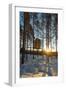 Arctic Circle, Lapland, Scandinavia, Sweden, the Tree Hotel, the Mirror Cube Room-Christian Kober-Framed Photographic Print