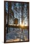 Arctic Circle, Lapland, Scandinavia, Sweden, the Tree Hotel, the Mirror Cube Room-Christian Kober-Framed Photographic Print