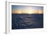 Arctic Coastal Plain, Sundog over Snowy Landscape, Alaska, USA-Hugh Rose-Framed Photographic Print