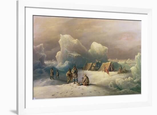 Arctic Expedition: the Most Northern Encampment of H.M.S. Alert, 1877-Richard Bridges Beechey-Framed Giclee Print