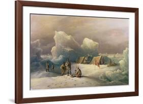 Arctic Expedition: the Most Northern Encampment of H.M.S. Alert, 1877-Richard Bridges Beechey-Framed Giclee Print