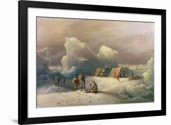 Arctic Expedition: the Most Northern Encampment of H.M.S. Alert, 1877-Richard Bridges Beechey-Framed Giclee Print