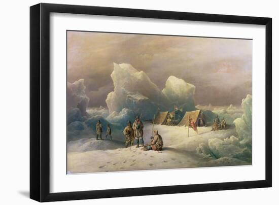 Arctic Expedition: the Most Northern Encampment of H.M.S. Alert, 1877-Richard Bridges Beechey-Framed Giclee Print