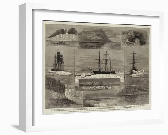 Arctic Exploration by Mr Leigh Smith's Yacht in the Franz Joseph Archipelago, Siberian Ocean-Walter William May-Framed Giclee Print