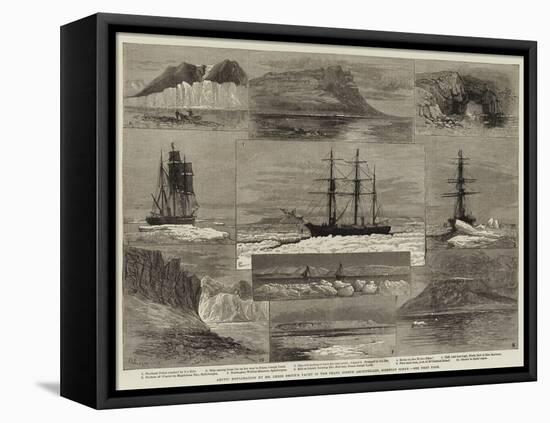 Arctic Exploration by Mr Leigh Smith's Yacht in the Franz Joseph Archipelago, Siberian Ocean-Walter William May-Framed Stretched Canvas