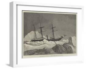 Arctic Exploration, the Jeannette, Mr J Gordon Bennett's Vessel, in the Pack of Ice-Walter William May-Framed Giclee Print