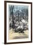 Arctic Fox Attacking Trapped Sable, 1874-null-Framed Giclee Print