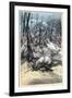 Arctic Fox Attacking Trapped Sable, 1874-null-Framed Giclee Print