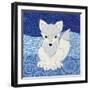 Arctic Fox-Betz White-Framed Art Print