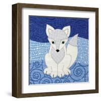 Arctic Fox-Betz White-Framed Art Print