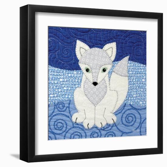 Arctic Fox-Betz White-Framed Art Print