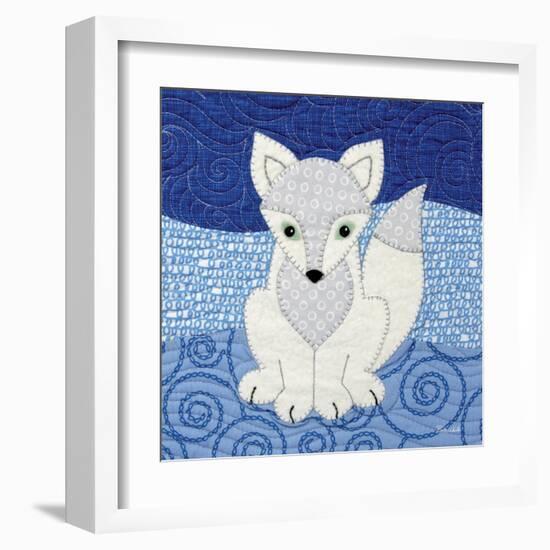 Arctic Fox-Betz White-Framed Art Print