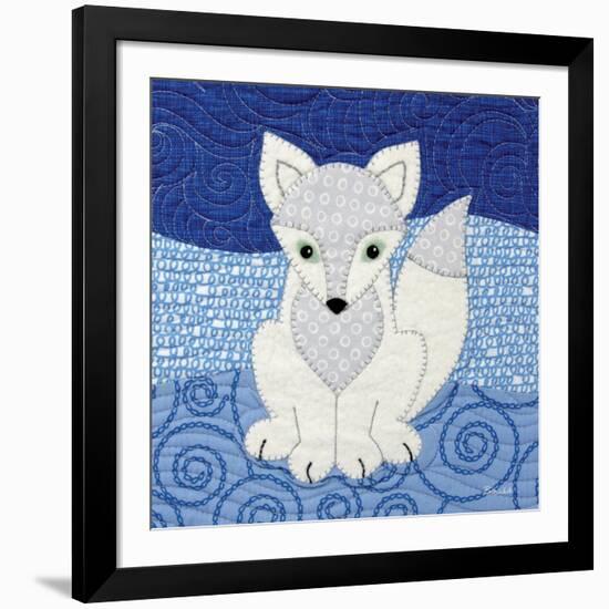 Arctic Fox-Betz White-Framed Art Print