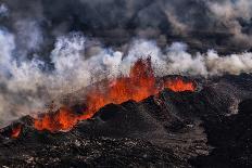 Volcano Eruption at the Holuhraun Fissure near Bardarbunga Volcano, Iceland-Arctic-Images-Photographic Print