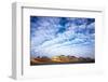 Arctic, Isfjorden. Herringbone Clouds Give Rise to a Striking Light Play on the Land Below-David Slater-Framed Photographic Print