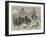 Arctic Life, Cutting a Way Out of the Ice from Winter Quarters-William Heysham Overend-Framed Giclee Print