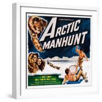 Arctic Manhunt, Bottom Left: Mikel Conrad, Carol Thurston, 1949-null-Framed Art Print