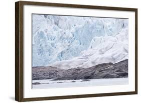 Arctic, Norway, Fourth of July Glacier, Folded Ice, Folded Ice at the Foot of the Glacier-Ellen Goff-Framed Photographic Print