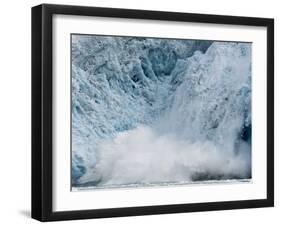 Arctic Ocean, Norway, Svalbard. Calving Glacier-Jaynes Gallery-Framed Photographic Print