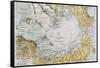 Arctic Old Map. By Paul Vidal De Lablache, Atlas Classique, Librerie Colin, Paris, 1894-marzolino-Framed Stretched Canvas