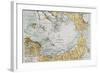 Arctic Old Map. By Paul Vidal De Lablache, Atlas Classique, Librerie Colin, Paris, 1894-marzolino-Framed Art Print