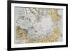 Arctic Old Map. By Paul Vidal De Lablache, Atlas Classique, Librerie Colin, Paris, 1894-marzolino-Framed Art Print