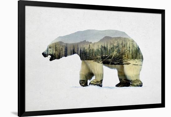 Arctic Polar Bear-Davies Babies-Framed Art Print