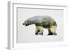 Arctic Polar Bear-Davies Babies-Framed Art Print