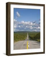 Arctic Road Towards Kilpisjarvi, Arctic Circle, Lapland, Finland-Doug Pearson-Framed Photographic Print