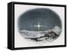 Arctic Scene with Lunar Halo-J.w. Whimper-Framed Stretched Canvas