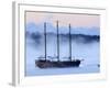 Arctic Sea Smoke Drifts by Raw Faith, an 88-Foot Galleon, on a Minus-12 Degree F Morning-null-Framed Photographic Print