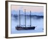 Arctic Sea Smoke Drifts by Raw Faith, an 88-Foot Galleon, on a Minus-12 Degree F Morning-null-Framed Photographic Print