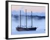 Arctic Sea Smoke Drifts by Raw Faith, an 88-Foot Galleon, on a Minus-12 Degree F Morning-null-Framed Photographic Print