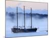 Arctic Sea Smoke Drifts by Raw Faith, an 88-Foot Galleon, on a Minus-12 Degree F Morning-null-Mounted Photographic Print