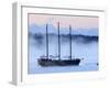 Arctic Sea Smoke Drifts by Raw Faith, an 88-Foot Galleon, on a Minus-12 Degree F Morning-null-Framed Photographic Print