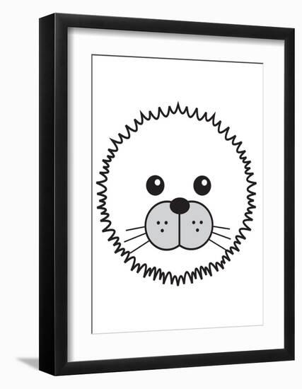 Arctic Seal-null-Framed Art Print