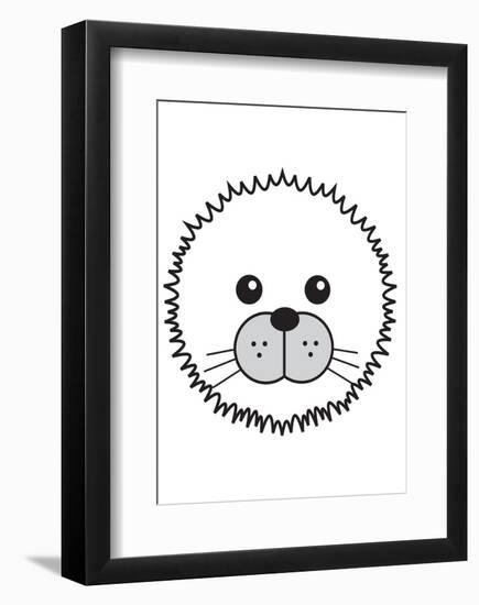 Arctic Seal-null-Framed Giclee Print