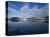 Arctic Skyline Reflecting in Water-Onne van der Wal-Stretched Canvas