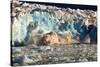 Arctic, Svalbard. 20M High Turquoise Glacier Calving into the Sea-David Slater-Stretched Canvas