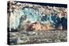Arctic, Svalbard. 20M High Turquoise Glacier Calving into the Sea-David Slater-Stretched Canvas