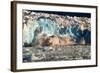 Arctic, Svalbard. 20M High Turquoise Glacier Calving into the Sea-David Slater-Framed Photographic Print