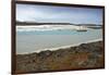 Arctic, Svalbard, Wilhelmoya. a Schooner Anchors in a Remote Fjord on the East Coast of Spitsbergen-David Slater-Framed Photographic Print